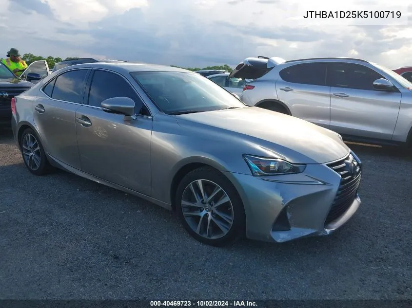 2019 Lexus Is 300 VIN: JTHBA1D25K5100719 Lot: 40469723