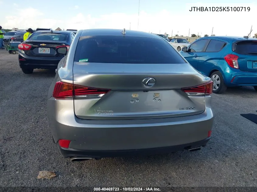 2019 Lexus Is 300 VIN: JTHBA1D25K5100719 Lot: 40469723