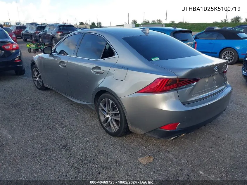 2019 Lexus Is 300 VIN: JTHBA1D25K5100719 Lot: 40469723