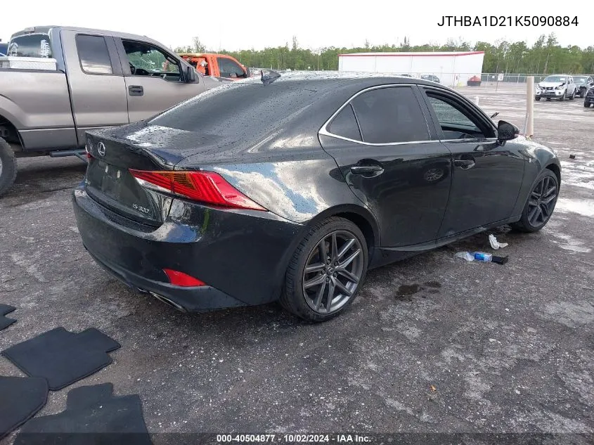 2019 Lexus Is 300 VIN: JTHBA1D21K5090884 Lot: 40504877