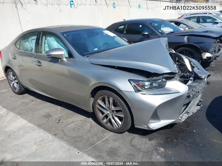 2019 Lexus Is 300 VIN: JTHBA1D22K5095558 Lot: 40508286