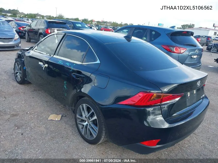 2020 Lexus Is 300 VIN: JTHAA1D2XL5106562 Lot: 39981941