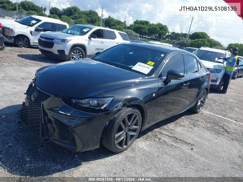 2020 Lexus Is 300 F Sport VIN: JTHGA1D29L5108135 Lot: 40261520