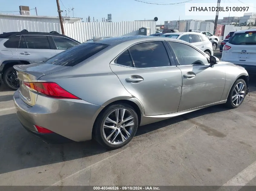 2020 Lexus Is 300 VIN: JTHAA1D28L5108097 Lot: 40346526