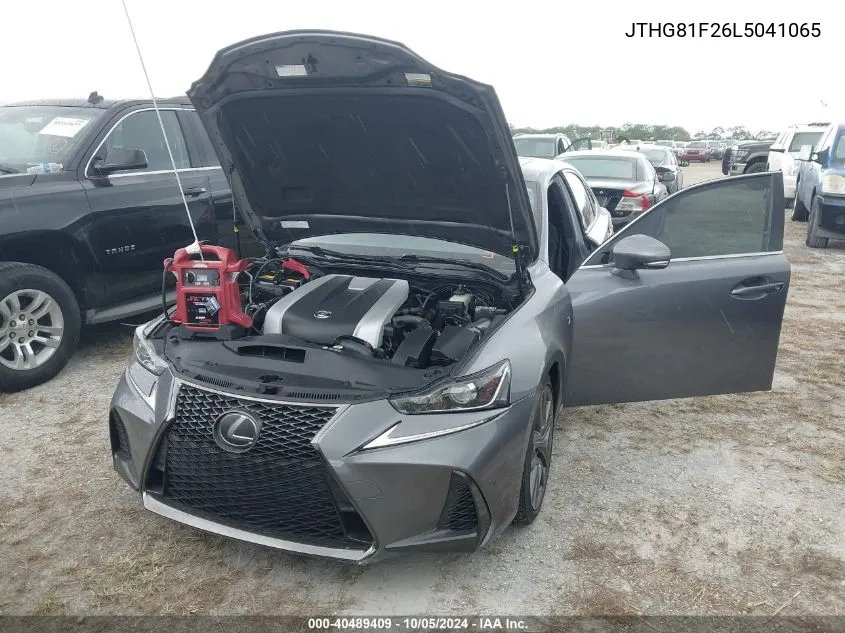 2020 Lexus Is 300 F Sport VIN: JTHG81F26L5041065 Lot: 40489409