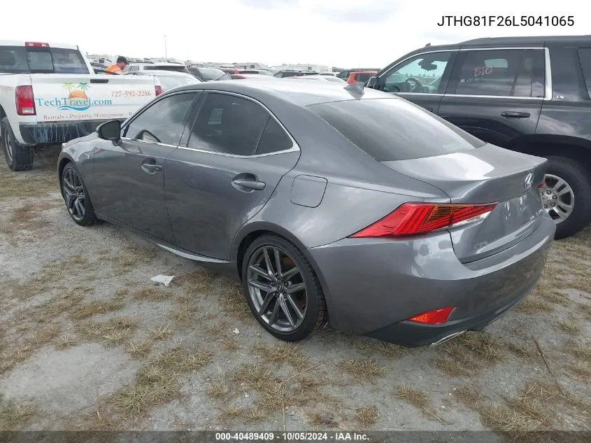 2020 Lexus Is 300 F Sport VIN: JTHG81F26L5041065 Lot: 40489409