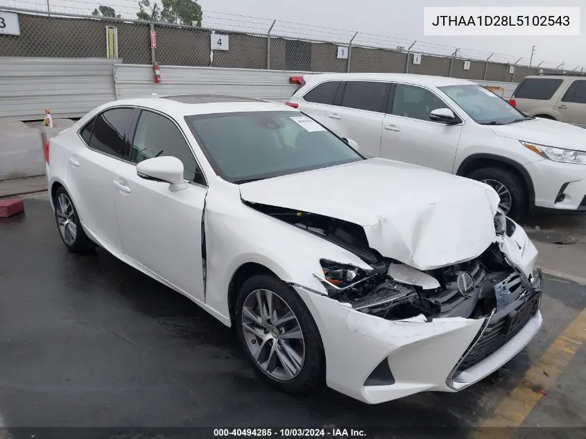 2020 Lexus Is 300 VIN: JTHAA1D28L5102543 Lot: 40494285