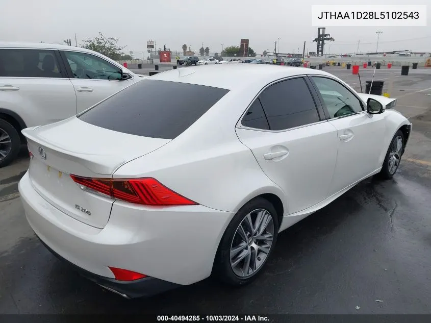 2020 Lexus Is 300 VIN: JTHAA1D28L5102543 Lot: 40494285