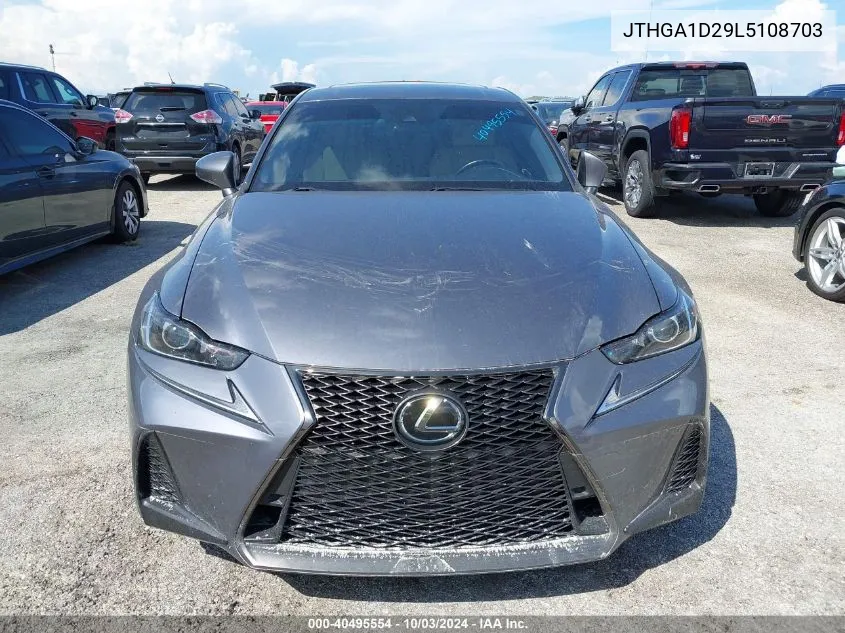 2020 Lexus Is 300 VIN: JTHGA1D29L5108703 Lot: 40495554