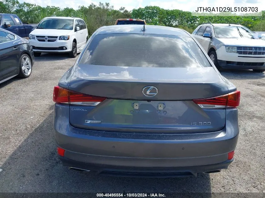 2020 Lexus Is 300 VIN: JTHGA1D29L5108703 Lot: 40495554