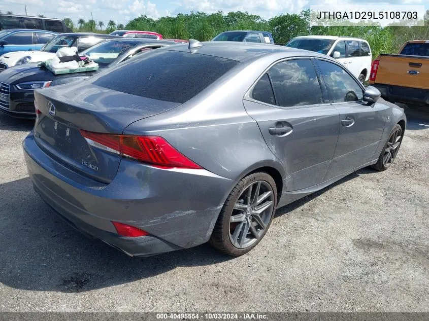 2020 Lexus Is 300 VIN: JTHGA1D29L5108703 Lot: 40495554