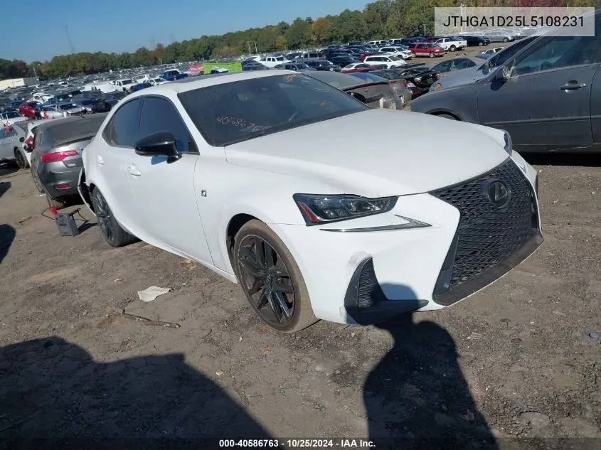 2020 Lexus Is 300 F Sport VIN: JTHGA1D25L5108231 Lot: 40586763