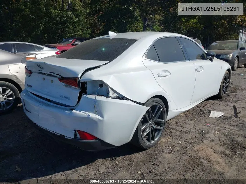 2020 Lexus Is 300 F Sport VIN: JTHGA1D25L5108231 Lot: 40586763