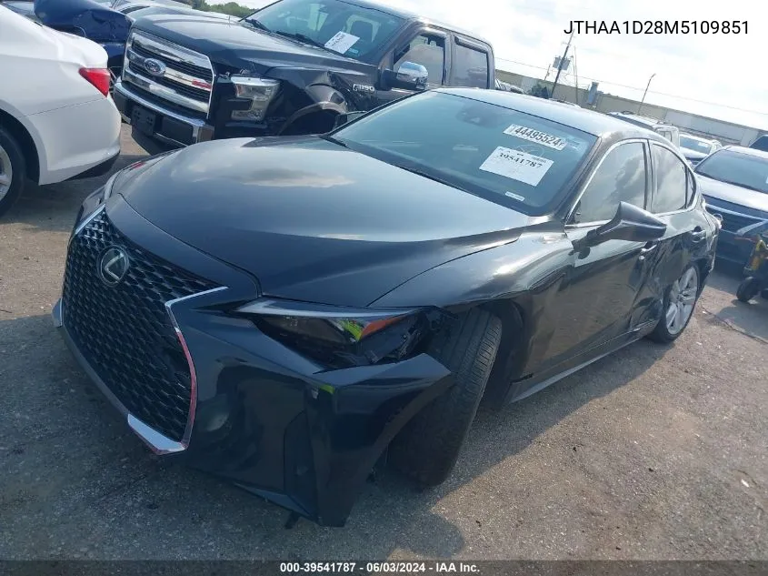 2021 Lexus Is 300 VIN: JTHAA1D28M5109851 Lot: 39541787