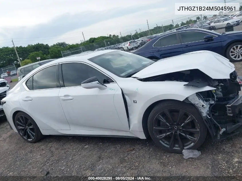 2021 Lexus Is 350 F Sport VIN: JTHGZ1B24M5045961 Lot: 40028295