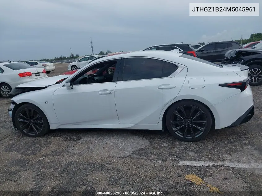 2021 Lexus Is 350 F Sport VIN: JTHGZ1B24M5045961 Lot: 40028295