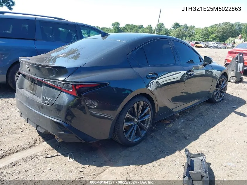 2021 Lexus Is 350 F Sport VIN: JTHGZ1E25M5022863 Lot: 40164327