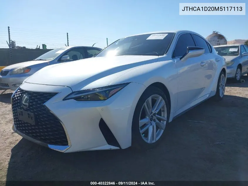 2021 Lexus Is 300 300 VIN: JTHCA1D20M5117113 Lot: 40322846