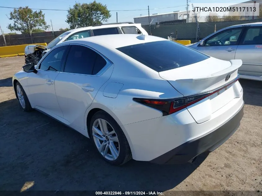 2021 Lexus Is 300 300 VIN: JTHCA1D20M5117113 Lot: 40322846