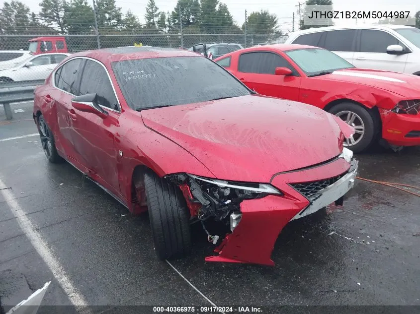 2021 Lexus Is 350 F Sport VIN: JTHGZ1B26M5044987 Lot: 40366975