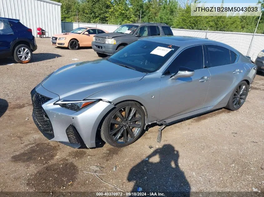 2021 Lexus Is 350 F Sport VIN: JTHGZ1B28M5043033 Lot: 40370972