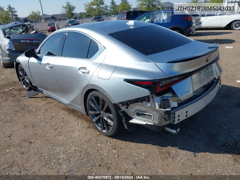 2021 Lexus Is 350 F Sport VIN: JTHGZ1B28M5043033 Lot: 40370972