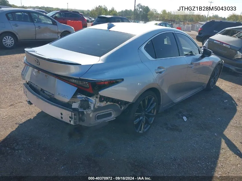 2021 Lexus Is 350 F Sport VIN: JTHGZ1B28M5043033 Lot: 40370972