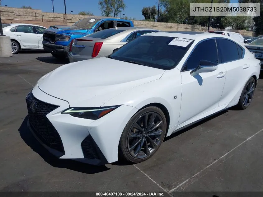 2021 Lexus Is 350 F Sport VIN: JTHGZ1B20M5038733 Lot: 40407108