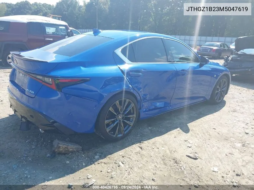 JTHGZ1B23M5047619 2021 Lexus Is 350 F Sport