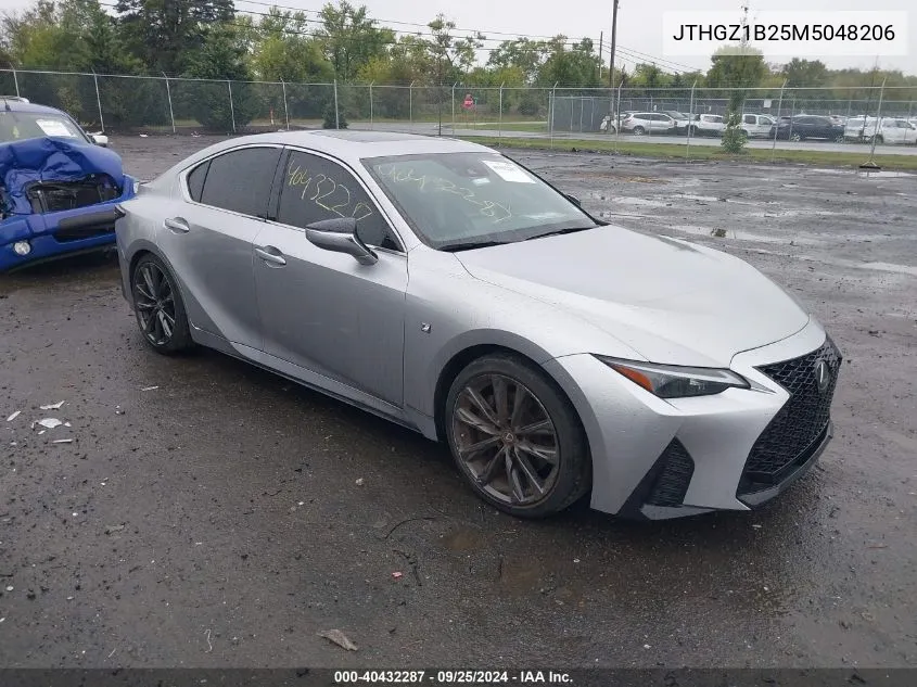 2021 Lexus Is 350 F Sport VIN: JTHGZ1B25M5048206 Lot: 40432287