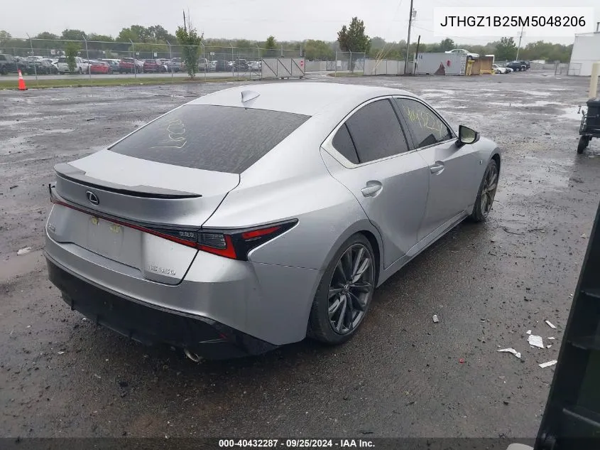 2021 Lexus Is 350 F Sport VIN: JTHGZ1B25M5048206 Lot: 40432287