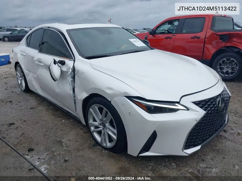 2021 Lexus Is 300 VIN: JTHCA1D24M5113422 Lot: 40441052