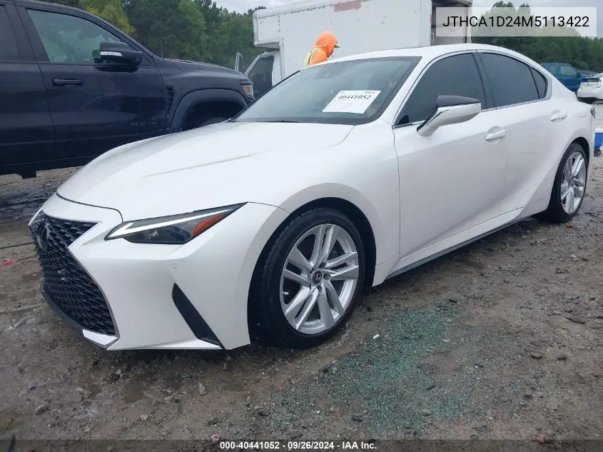 JTHCA1D24M5113422 2021 Lexus Is 300