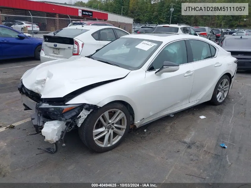 JTHCA1D28M5111057 2021 Lexus Is 300