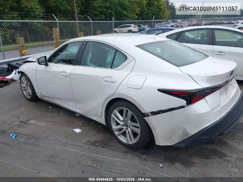 JTHCA1D28M5111057 2021 Lexus Is 300