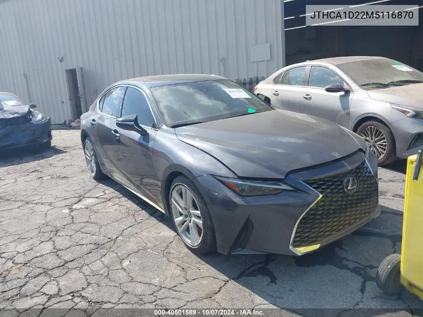 2021 Lexus Is 300 300 VIN: JTHCA1D22M5116870 Lot: 40501589