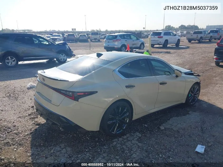 2021 Lexus Is 350 F Sport VIN: JTHGZ1B28M5037359 Lot: 40558952