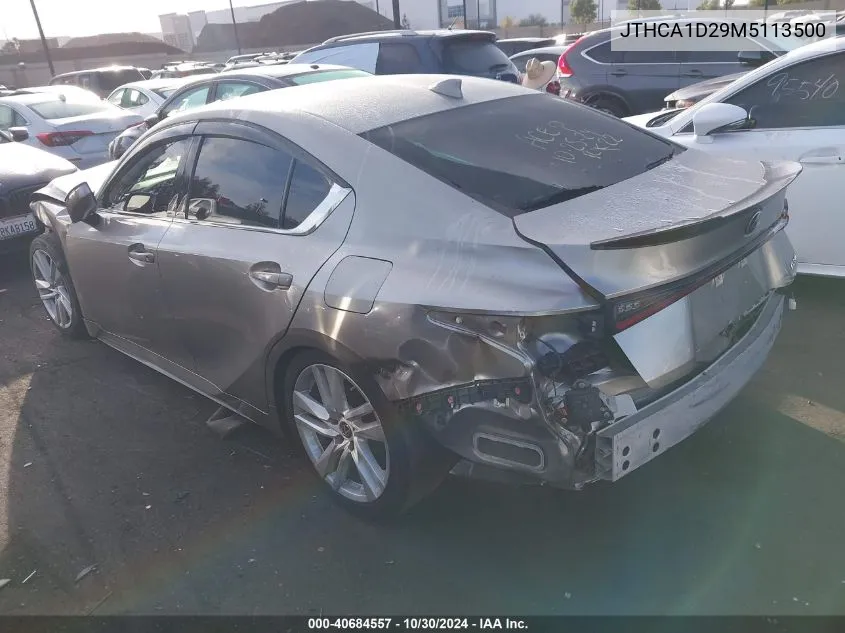 2021 Lexus Is 300 VIN: JTHCA1D29M5113500 Lot: 40684557