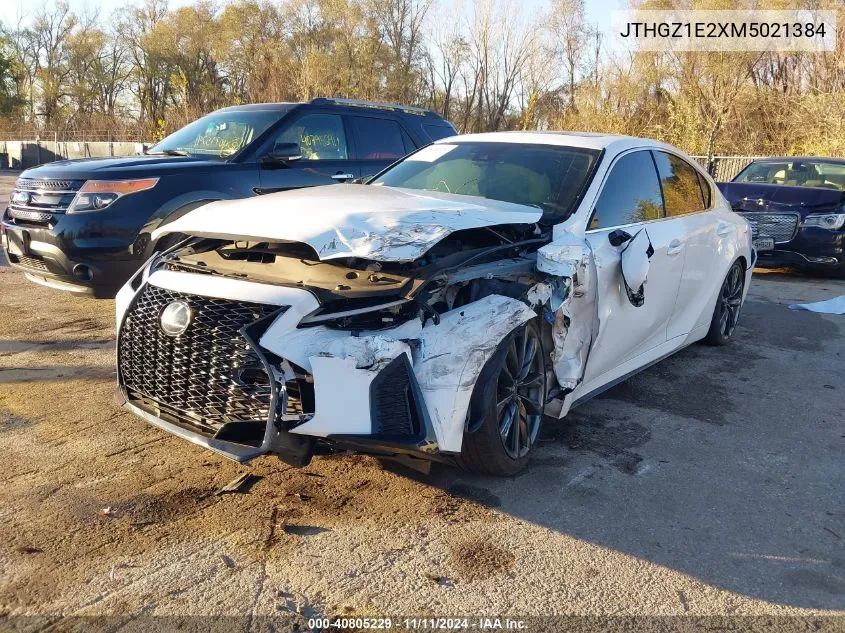 2021 Lexus Is 350 F Sport VIN: JTHGZ1E2XM5021384 Lot: 40805229