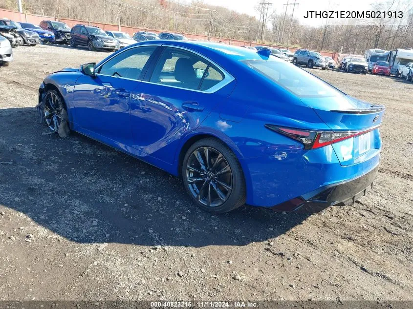 2021 Lexus Is 350 F Sport VIN: JTHGZ1E20M5021913 Lot: 40823215