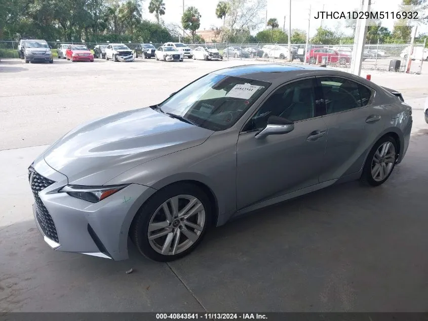 2021 Lexus Is 300 VIN: JTHCA1D29M5116932 Lot: 40843541