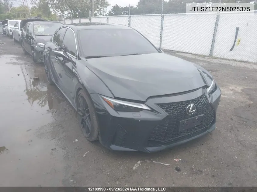 2022 Lexus Is 350 VIN: JTHSZ1E22N5025375 Lot: 12103990