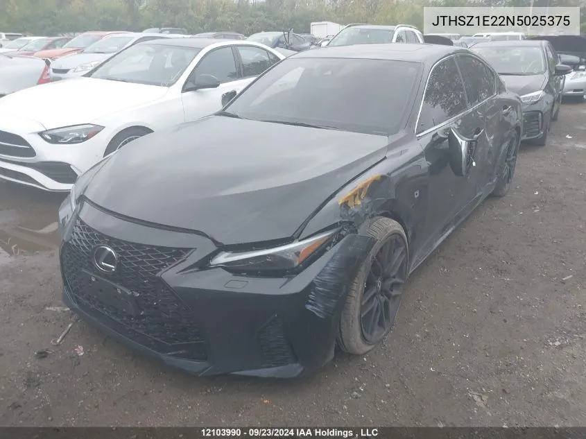 2022 Lexus Is 350 VIN: JTHSZ1E22N5025375 Lot: 12103990