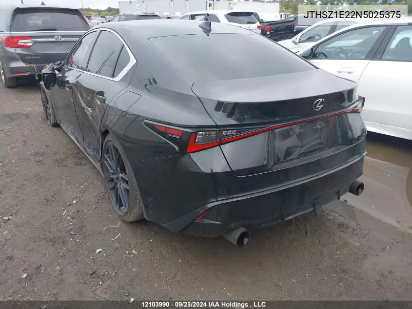 2022 Lexus Is 350 VIN: JTHSZ1E22N5025375 Lot: 12103990