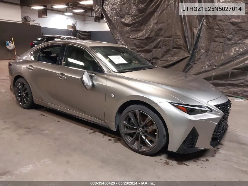 2022 Lexus Is 350 F Sport VIN: JTHGZ1E25N5027014 Lot: 39450429