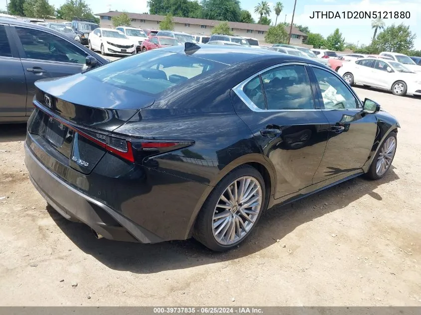 2022 Lexus Is 300 VIN: JTHDA1D20N5121880 Lot: 39737835