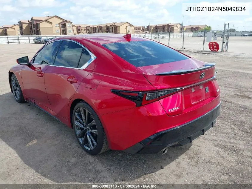 JTHGZ1B24N5049834 2022 Lexus Is 350 F Sport