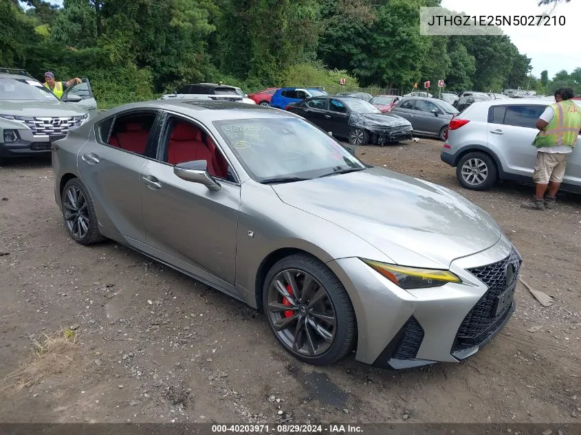 2022 Lexus Is 350 F Sport VIN: JTHGZ1E25N5027210 Lot: 40203971