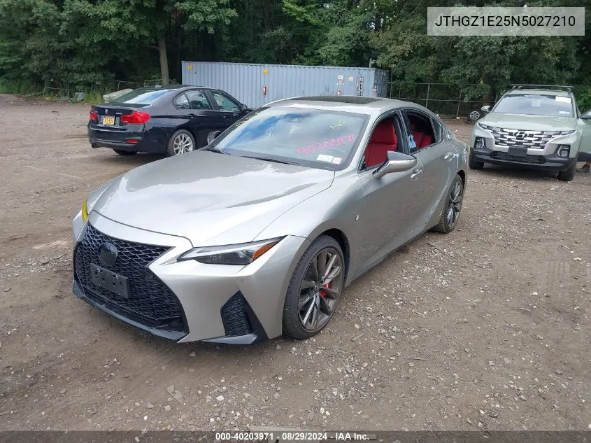 2022 Lexus Is 350 F Sport VIN: JTHGZ1E25N5027210 Lot: 40203971