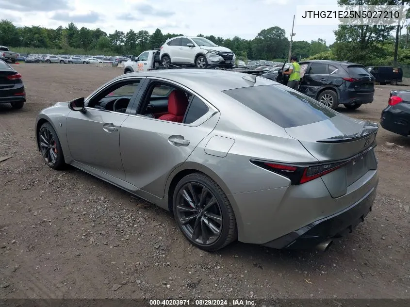 2022 Lexus Is 350 F Sport VIN: JTHGZ1E25N5027210 Lot: 40203971